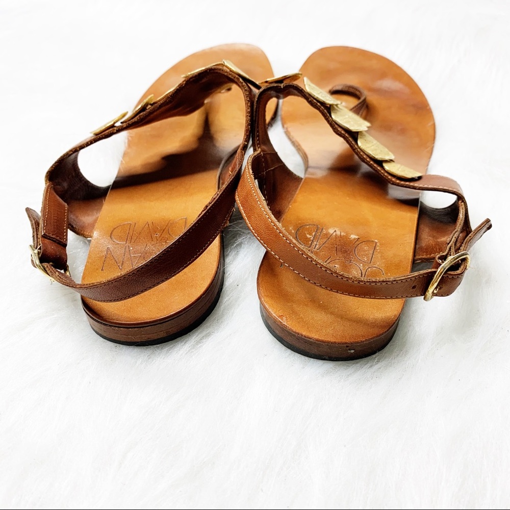 JOAN & DAVID Handmade Italian Leather Boho Sandals - Picture 4 of 8